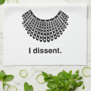 Ruth Bader Ginsburg I Dissent RBG Collar Geschirrtuch