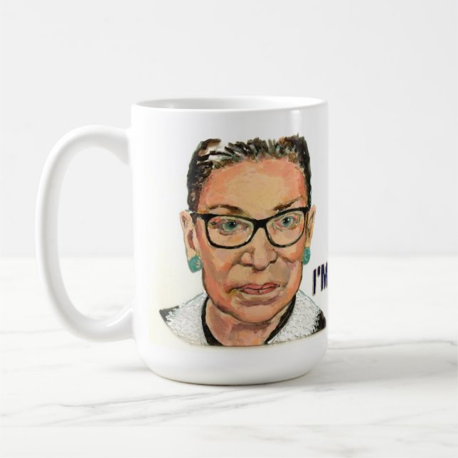 Ruth Bader Ginsburg "Ich bin mit ihr" Kaffeetasse (Links)