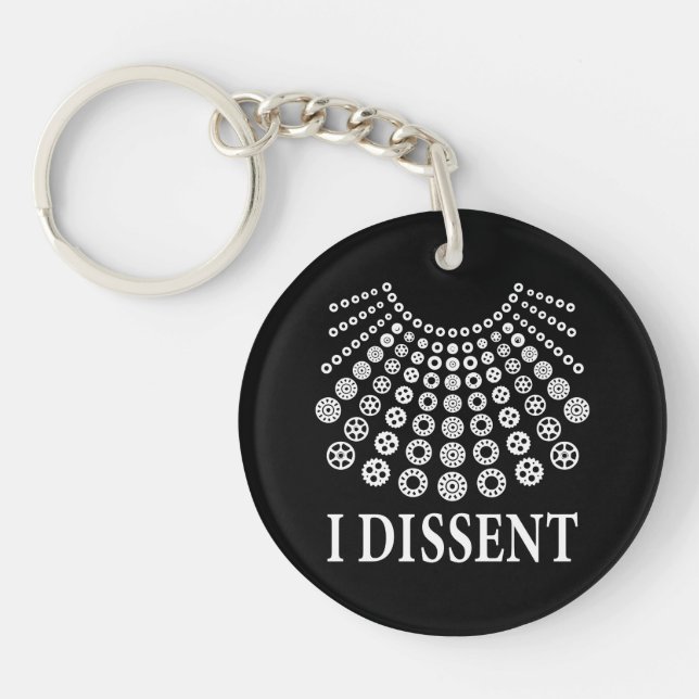 Ruth Bader Ginsburg, Law Student Gift, ich abweich Schlüsselanhänger (Vorderseite)