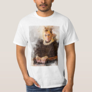 Ruth Bader Ginsburg mit Richter Robe Portrait T-Shirt