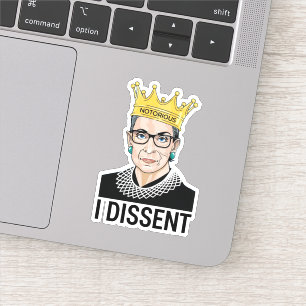 Ruth Bader Ginsburg, Notorious RBG, ich abweichend Aufkleber