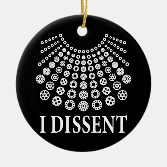 Ruth Bader Ginsburg, Notorious RBG, ich abweichend Keramik Ornament (Vorne)