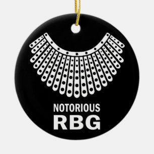 Ruth Bader Ginsburg - Notorious RBG Keramik Ornament