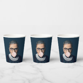 Ruth Bader Ginsburg Pink Bubble gum Pappbecher