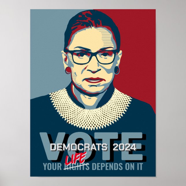 Ruth Bader Ginsburg Pro-Choice 2024 Poster (Vorne)