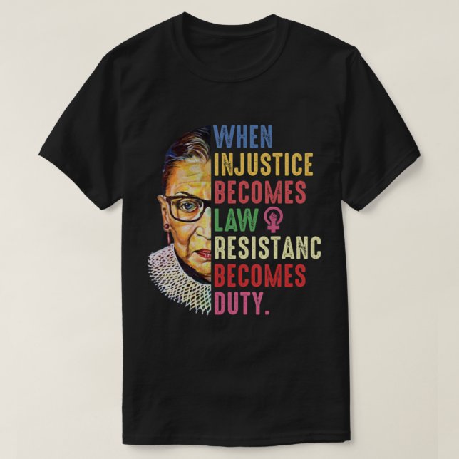 Ruth Bader Ginsburg Pro entscheidet sich für meine T-Shirt (Design vorne)