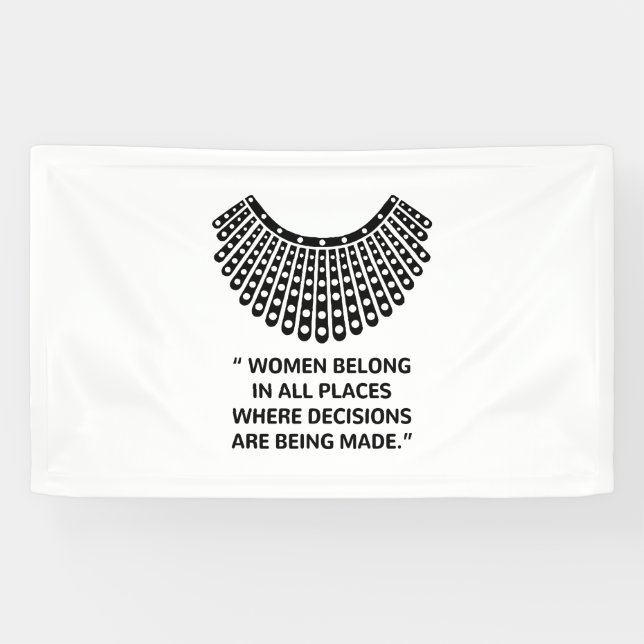 RUTH BADER GINSBURG RBG BANNER (Horizontal)