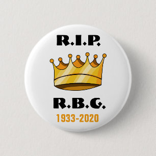 Ruth Bader Ginsburg RBG Erholung für Frieden Button