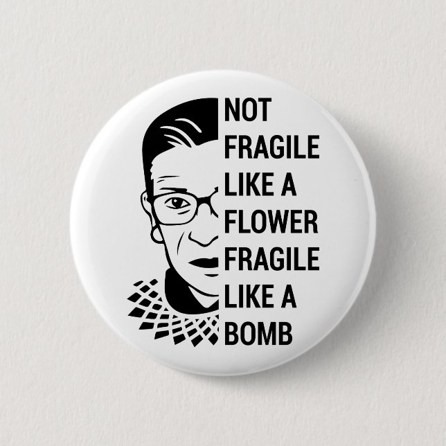 Ruth Bader Ginsburg, RBG, Feminist Button (Vorderseite)