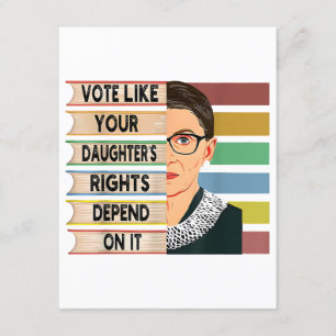 Ruth Bader Ginsburg RBG Quote Girl with B Begleitkarte