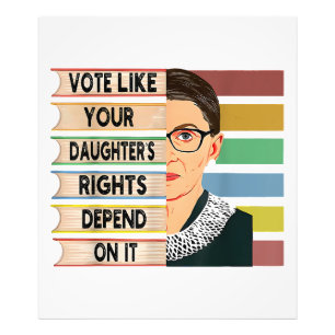 Ruth Bader Ginsburg RBG Quote Girl with B Fotodruck