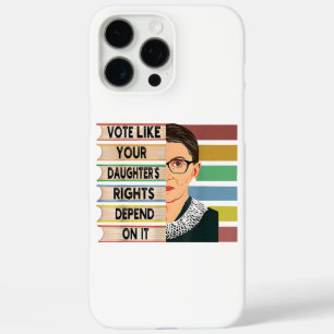 Ruth Bader Ginsburg RBG Quote Girl with B iPhone 16 Pro Max Hülle