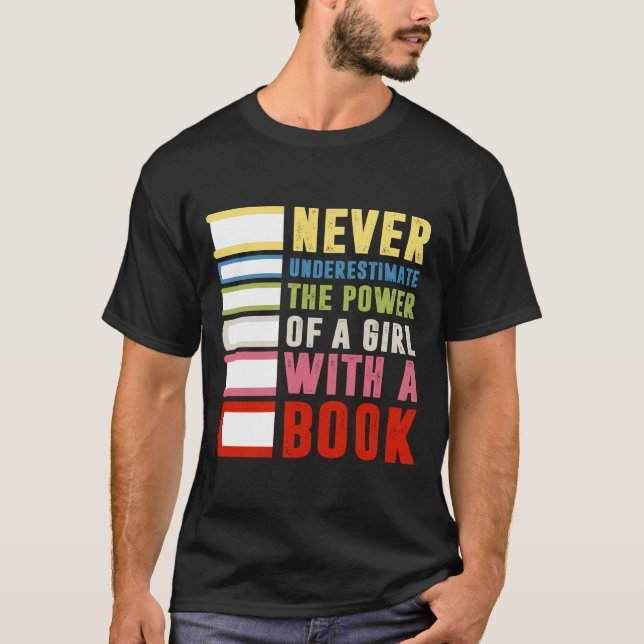 Ruth Bader Ginsburg RBG Quote Girl with Book Women T-Shirt (Vorderseite)