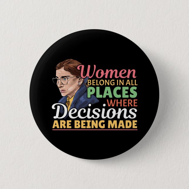 Ruth Bader Ginsburg Richterin Button (Vorderseite)