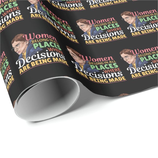 Ruth Bader Ginsburg Richterin Geschenkpapier (Rolleneckpunkt)