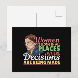 Ruth Bader Ginsburg Richterin Postkarte