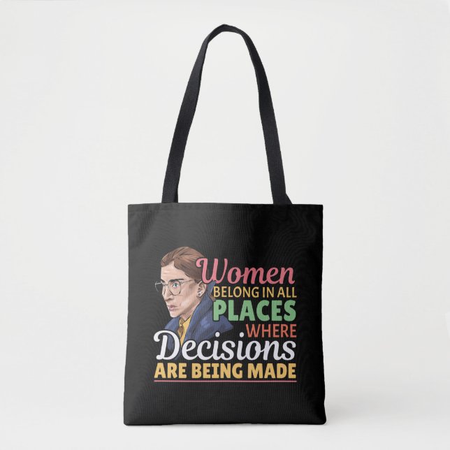 Ruth Bader Ginsburg Richterin Tasche (Vorderseite)
