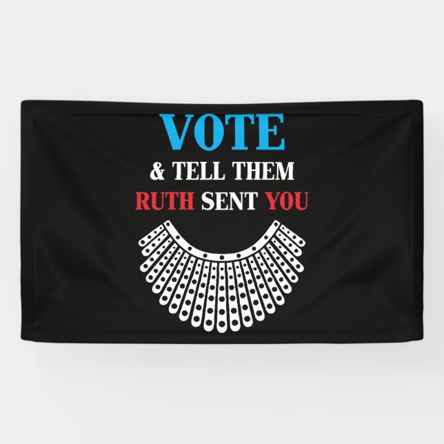 Ruth Bader - Wählen und Erzählen Sie Ihre Ruth-Nac Banner (Horizontal)