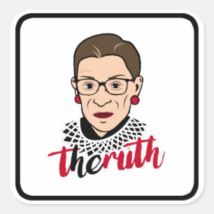 Ruth - die Ruth ist Wahrheit -- Quadratischer Aufkleber