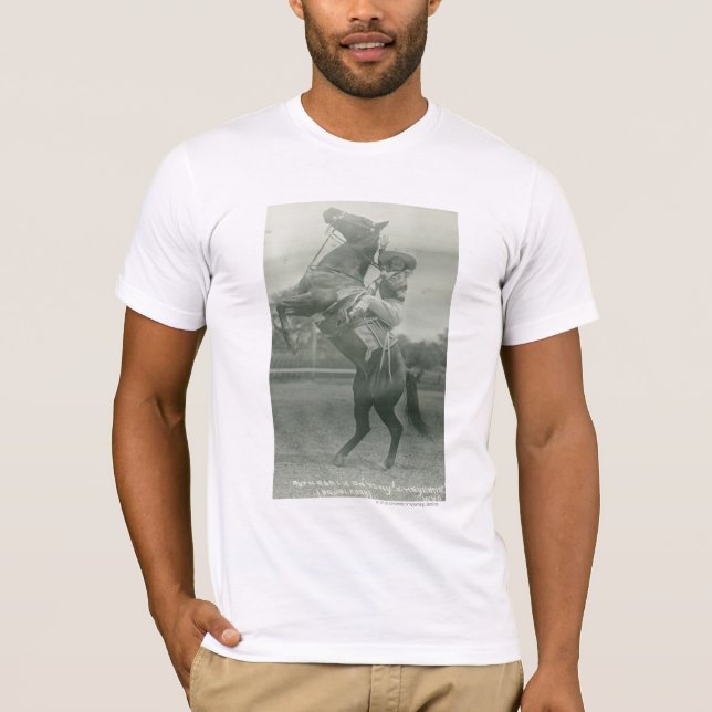 Ruth-Hinterwelle auf Tony, Cheyenne, Wyoming T-Shirt (Vorderseite)