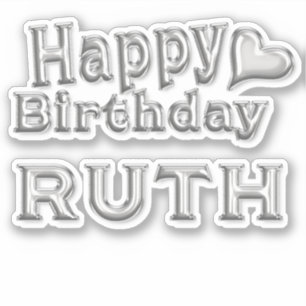Ruth Joyeux Anniversaire autocollant Sticker