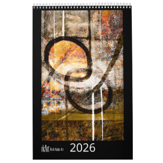 Ruth Kedar Kunstkalender 2026 in Schwarz Kalender