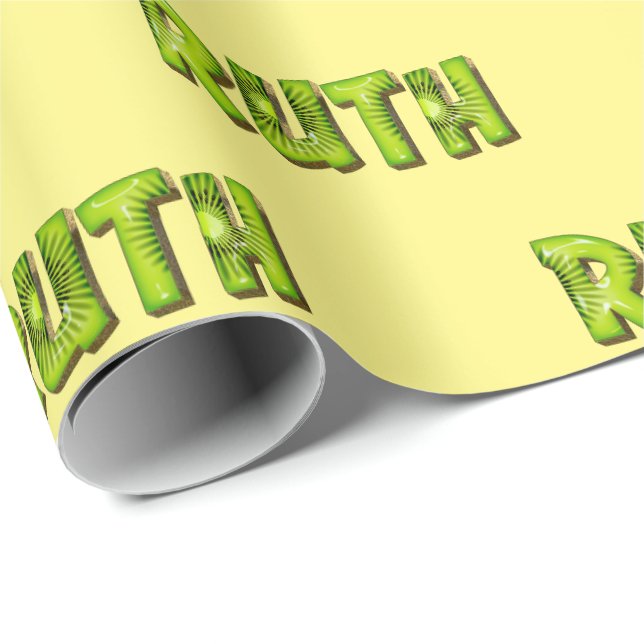 Ruth Kiwi Fruit Geschenk papier Geschenkpapier (Rolleneckpunkt)