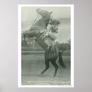 Ruth Roach auf Tony, Cheyenne, Wyoming. Poster