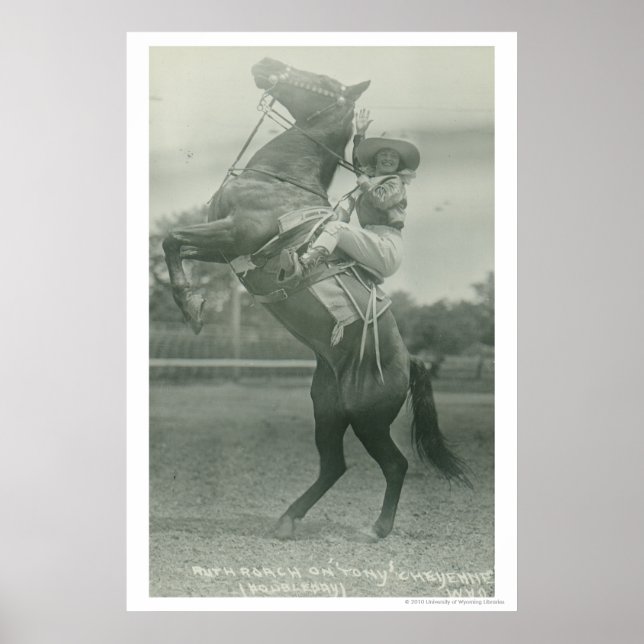 Ruth Roach über Tony, Cheyenne, Wyoming. Poster (Vorne)