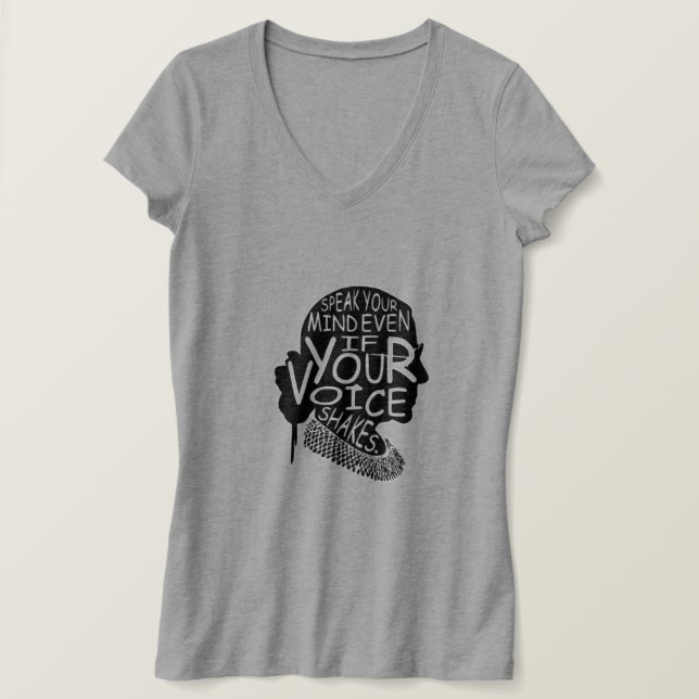 Ruth spricht Ihre Meinung, selbst wenn Ihre Stimme T-Shirt (Design vorne)