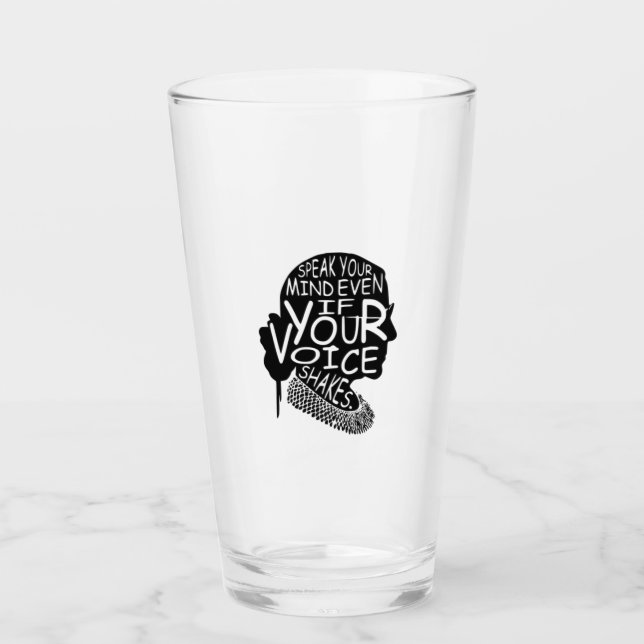 Ruth spricht Ihren Geist, selbst wenn Ihre Stimme  Glas (Vorderseite)