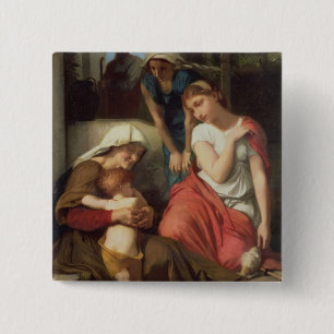 Ruth und Naomi, 1859 (Öl auf Leinwand) Button