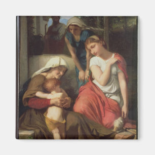 Ruth und Naomi, 1859 (Öl auf Leinwand) Magnet