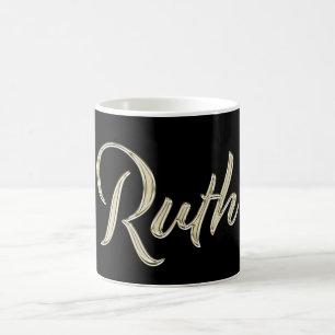 Ruth white gold Handwriting Tasse Kaffeetasse