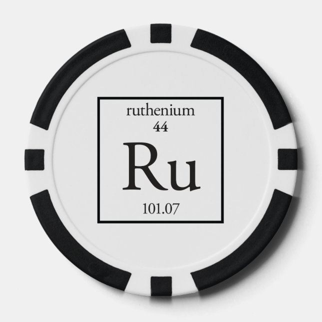 Ruthenium Pokerchips (Vorderseite)