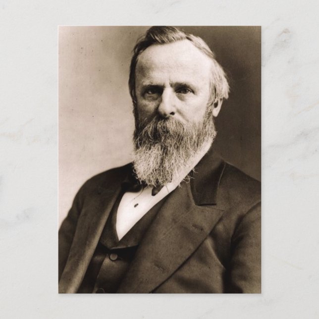 Rutherford B. Hayes 19 Postkarte (Vorderseite)