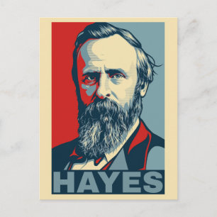 Rutherford B. Hayes Hope-Stil – Freiheit & Gerecht Postkarte