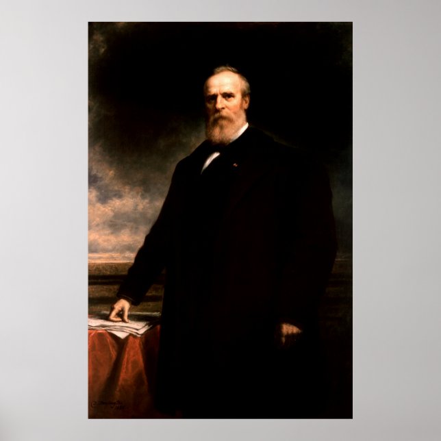 RUTHERFORD B. HAYES Portrait von Daniel Huntington Poster (Vorne)