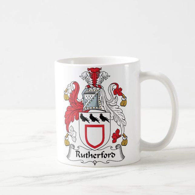 Rutherford-Familienwappen Kaffeetasse (Rechts)