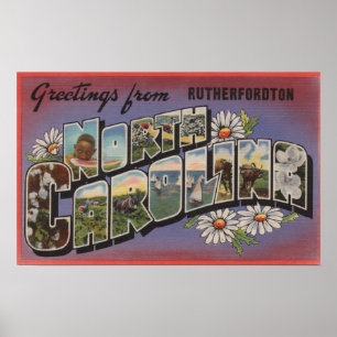 Rutherfordton, North Carolina Poster
