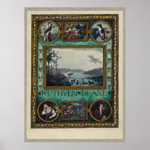 Ruthven Deane, Frank S. Hatch Buchzeichen Birds Poster
