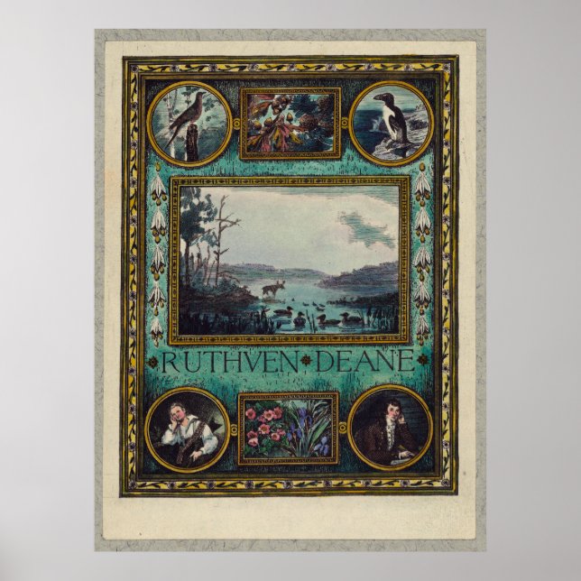 Ruthven Deane, Frank S. Hatch Buchzeichen Birds Poster (Vorne)