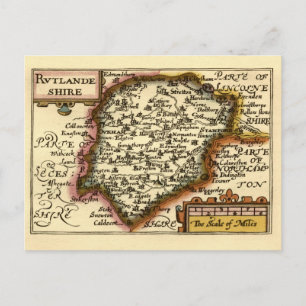 Rutland (Rutlandshire) Landkreis England Historic  Postkarte