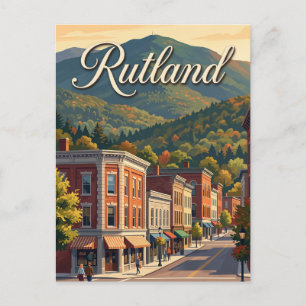 Rutland, Vermont Postkarte