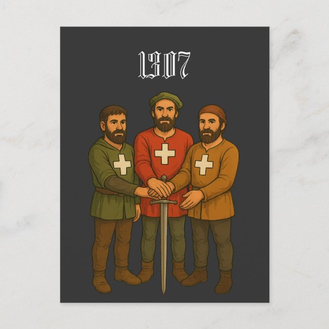 Rütlischwur Postkarte (Vorderseite)