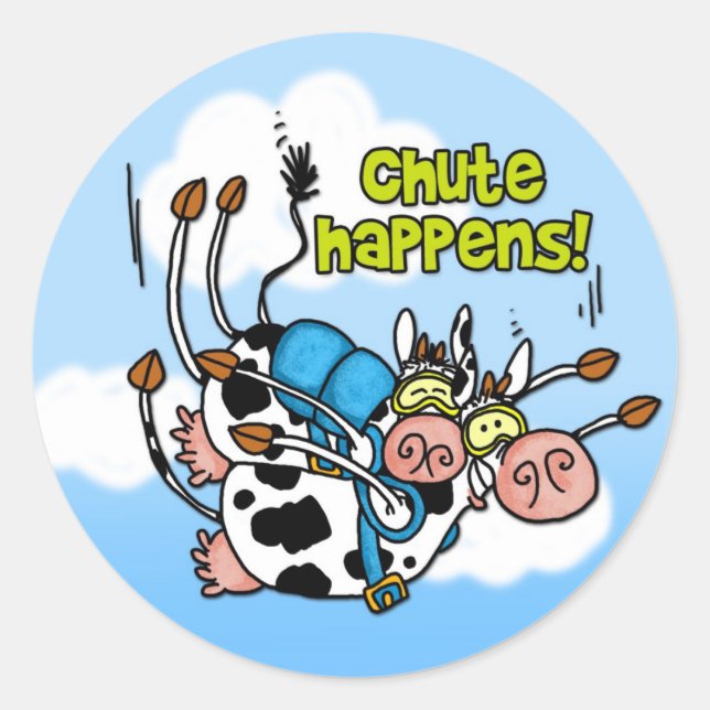 Rutsche geschieht Aufkleber (Vorderseite)