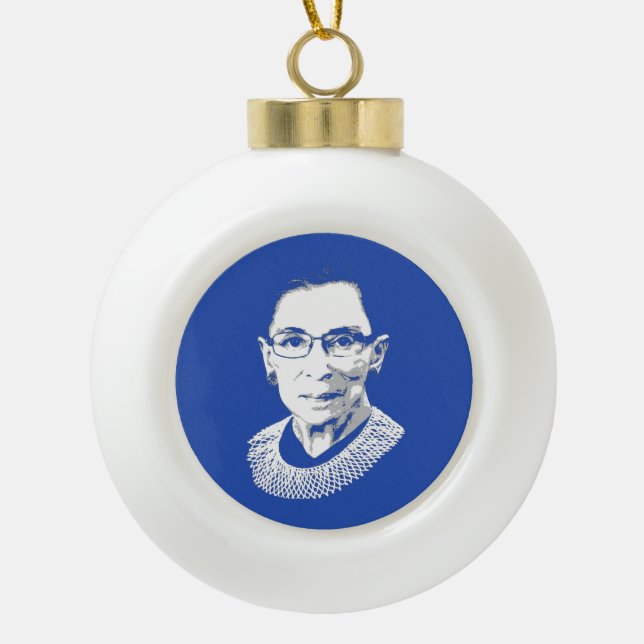 RUTTER GINSBURG KERAMIK Kugel-Ornament (Vorderseite)