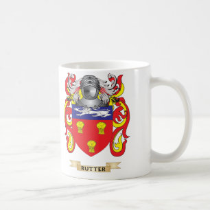 Rutter Wappen (Familienwappen) Kaffeetasse
