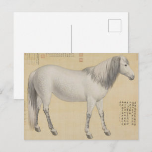 Ruyi cong("As-You-Wish" Piebald) Postkarte