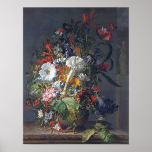 Ruysch - Erbsen, Lilien Päonien, Hyazinthen Leiden Poster